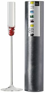 Eisch Kelch Cin Cin Rot, Kelchglas, Schnapskelch, Glas, Rot, 45 ml, 78000820