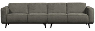 Sofa Statement aus Struktursamt 280 cm, Frost