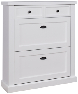 Schuhschrank Galineo Schuhkommode 97,5cm weiß MDF