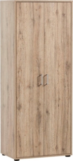 welltime Aktenschrank Baku Stauraumschrank, 65x163 cm, Türen mit Soft-Close-Funktion