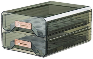 GarveeMore Küchenorganizer-Set Eierhalter für Kühlschrank, 40 Gitter/2 Schichten Eierhalter