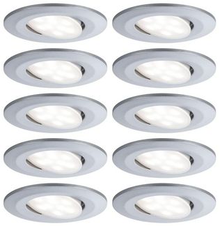 Paulmann No. 99923 Einbauleuchte LED Calla rund 10x6W Chrom matt schwenkbar