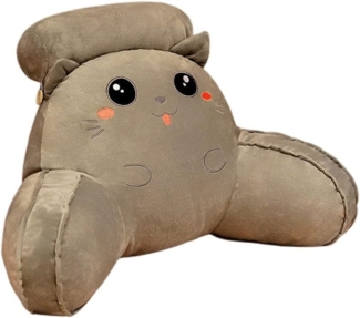 Coonoor Rückenkissen Multifunktionskissen, Bettsitzkissen Nightlife, Lesekissen für Bett und Sofa mit Armlehnen 40*60cm