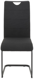Schwingstuhl Mainz / Mars S, Metall, Webstoff, Schwarz, 43 x 99 x 60 cm
