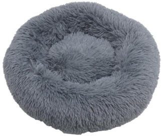 Hundebett Hundekissen Hundekorb 70 cm Plüsch Tierbett Hundesofa Dunkelgrau
