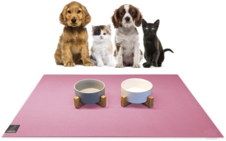 Sanozoo Napfunterlage SANOZOO® - Futtermatte 30x40 cm Rosa, 1-St, für Hunde & Katzen in Eckig, Rund, Halbrund oder Eckrund