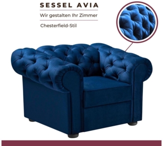 MOEBLO Sessel AVIA (Stuhl, Sitzmöbel, Polstersessel,Relaxsessel (BxHxT):112x82x92 cm)