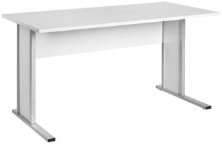 Schreibtisch TYP4000 lichtgrau, Breite 140cm