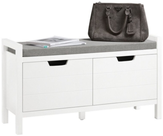 SoBuy Schuhbank FSR63-II, Sitzbank mit Stauraum Schuhregal Sitzkommode, Flur Schlafzimmer