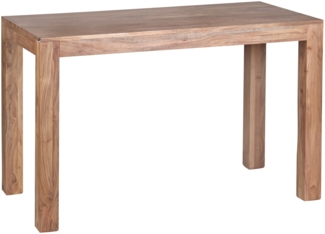 Esstisch Massivholz MUMBAI Akazie 120 cm Esszimmer-Tisch Holztisch Design Küchentisch Landhaus-Stil dunkel-braun