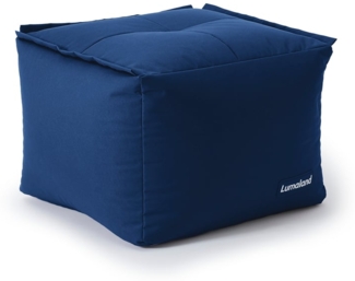 Lumaland Sitzsack-Sofa, Polyester, Pouf, Dunkelblau, 40 x 54 x 54 cm