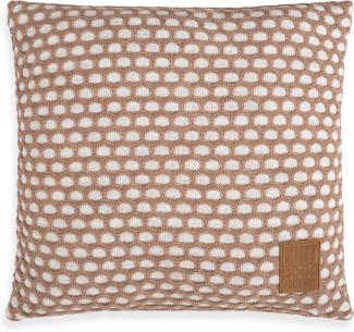 Knit Factory Mila Kissen 50x50 cm Wabe Beige