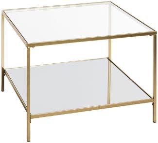 Beistelltisch >25235< in gold - 60x45x60 (BxHxT)