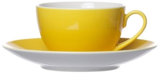 Ritzenhoff & Breker DOPPIO Kaffeetasse mit Untertasse 200 ml gelb