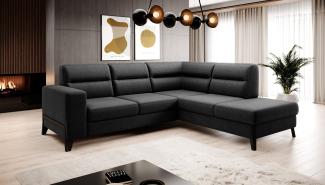 Wohnideebilder Cassara Schwarz Ecksofas & Eckcouches CO-CAS-RT-10FL