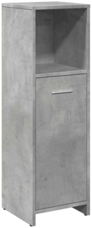 vidaXL Badezimmerschrank Betongrau 30x30x95 cm Holzwerkstoff 856032