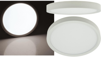 LED Deckenleuchte "Santano 18n" Ø 22,5cm, 18W, 1810lm, 4200K neutralweiß