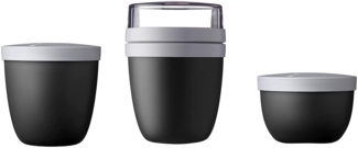 Mepal 3-TLG Limited Edition Schwarz Lunchpot Set Ellipse Lunchbox Essensbehälter Reisebecher Black Edition