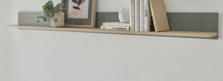 Wandboard Center in Salbei und Eiche 170 cm