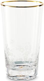 Pip Studio Longdrink Glass Blushng Birds Clear 330ml