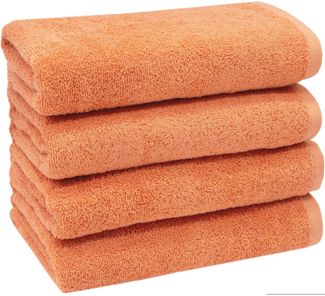 ZOLLNER Handtücher, Walkfrottier (4-St), 50 x 100 cm, 100% Baumwolle, alle Farben bis 95°C waschbar