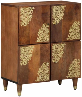 vidaXL Sideboard mit Regal Braun 60 x 33 x 75 cm Massivholz Mango 4018762