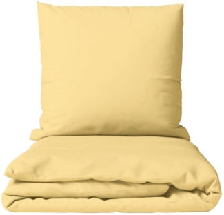 Leonado Vicenti Bettwäsche Baumwolle 135x200, 155x200, 155x220, 200x200, 200x220 oder 240x220, Renforcé, 2 teilig, Einfarbig mit Reißverschluss