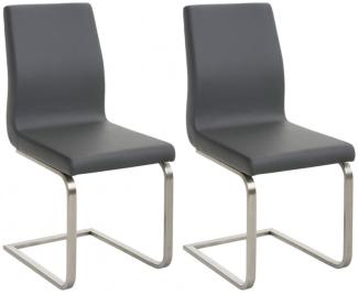 2er Set Esszimmerstühle Belfort (Farbe: grau)