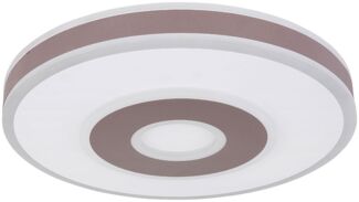 LED Deckenlampe, Metall Acryl, weiß, dimmbar, Fernbedienung