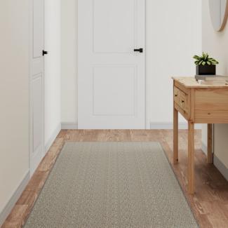 vidaXL Teppichläufer Sisal-Optik Taupe 80x300 cm