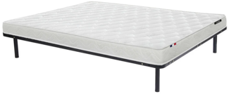 Vente-unique - Matratzen-Lattenrost-Set - 140 x 200 cm - Kaltschaummatratze - Stärke 15 cm - ZEUS von YSMÉE