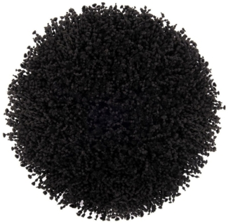 Heckett and Lane Badematte Onda Badematte 60 rond Night Black Badematte 60-Rond Night-Black Uni, Baumwollmischung, Badematte Badteppich