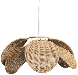 vertbaudet Lampenschirm Kinderzimmer Lampenschirm aus Rattan in Blütenform