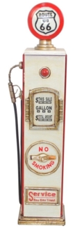 Standregal "US Zapfsäule", Route66, 5 Fächer, rot-beige