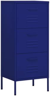 vidaXL Lagerschrank Marineblau 42,5x35x101,5 cm Stahl