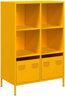 vidaXL Highboard Senfgelb 68x39x103,5 cm Stahl 851385