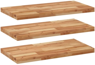 vidaXL Schweberegale 3 Stk. 100x40x4 cm Massivholz Akazie Ölbehandelt 3279641