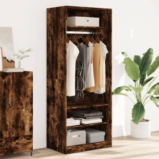 vidaXL Kleiderschrank Räuchereiche 80x50x200 cm Holzwerkstoffs 3307697