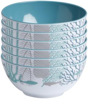 Salat- und Müsli- Schale, Melamin, 15cm, Coastal - Serie 6er Set