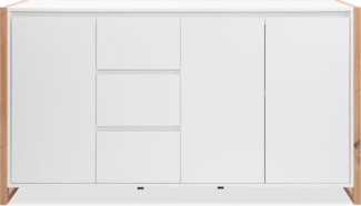 Finori Denver 3 Sideboard, weiß / Dekor Artisan Oak | Maße: B x H x T ca. 160 x 88 x 40 cm