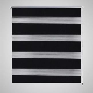 Doppelrollo 40 x 100 cm schwarz