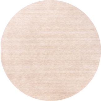 Morgenland Gabbeh Teppich - Softy - Uni - rund - 150x150 - Silber