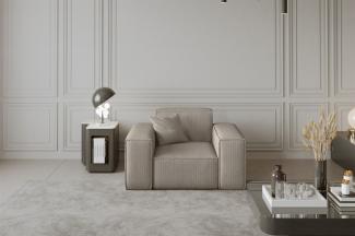 Sessel Designersessel CELES in Stoff Scala Beige