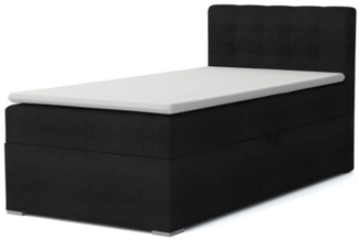 Deine Möbel 24 Boxspringbett JUNG 3 Polsterbett Jungendbett inkl. Matratzen H3 / H4 inkl. Topper (Boxbett für Jugendliche Creme Grau Beige Hellgrau Dunkegrau Anthrazit Schwarz, 3-St, Bonellfederkernmatratze H3 Taschenfederkernmatratze H4), 90x200 100x2...