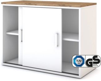 ASSMANN Schiebetürenschrank Allvia Eiche Tabak 100 x 44 x 73 cm Holz