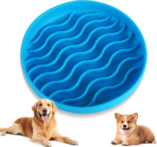 Blaue, faltbare Trinkflasche für Hunde mit großem Fassungsvermögen (550 ml). Große, leichte und tragbare Reisenapf zum Trinken unterwegs, Spaziergänge oder Wanderungen.