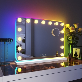 SONNI Schminkspiegel Schminkspiegel mit beleuchtung, Make-up, Hollywood Spiegel mit LED, 3 Farbe Licht