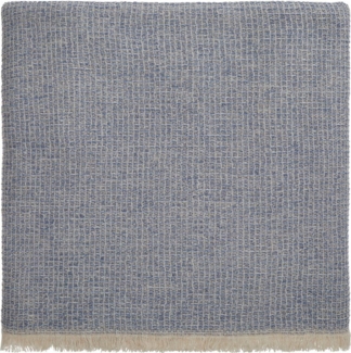 Wolldecke Merinowolldecke Raiana I 100% Wolle (Merino), Urbanara, Waffeldecke in zwei Farben mit dezenter Fransenkante
