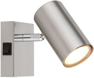 Wandleuchte, Strahler, verchromt, Nickel, B 12cm