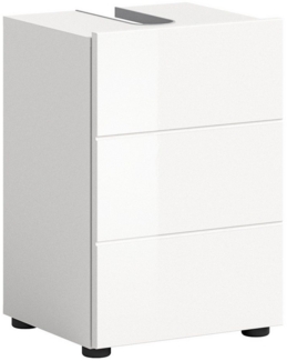 furnling Waschbeckenunterschrank Vera 38 cm breit, 1 Tür, mit Siphonausschnitt, Badmöbel, Badschrank
